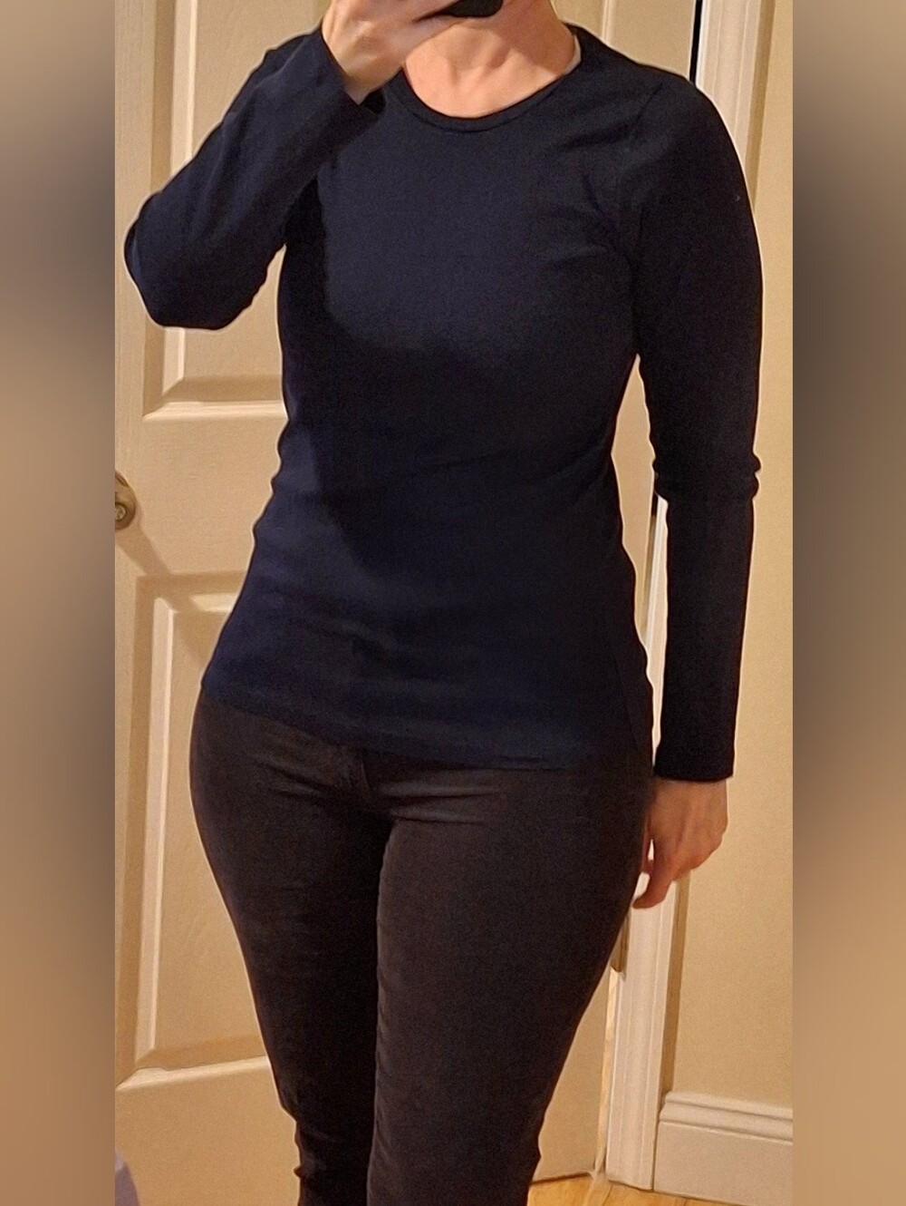 🍂J. CREW🍁Navy Blue Long Sleeve Tee